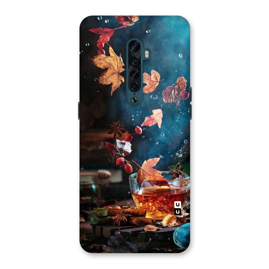 Falling Leaves Tea Back Case for Oppo Reno2