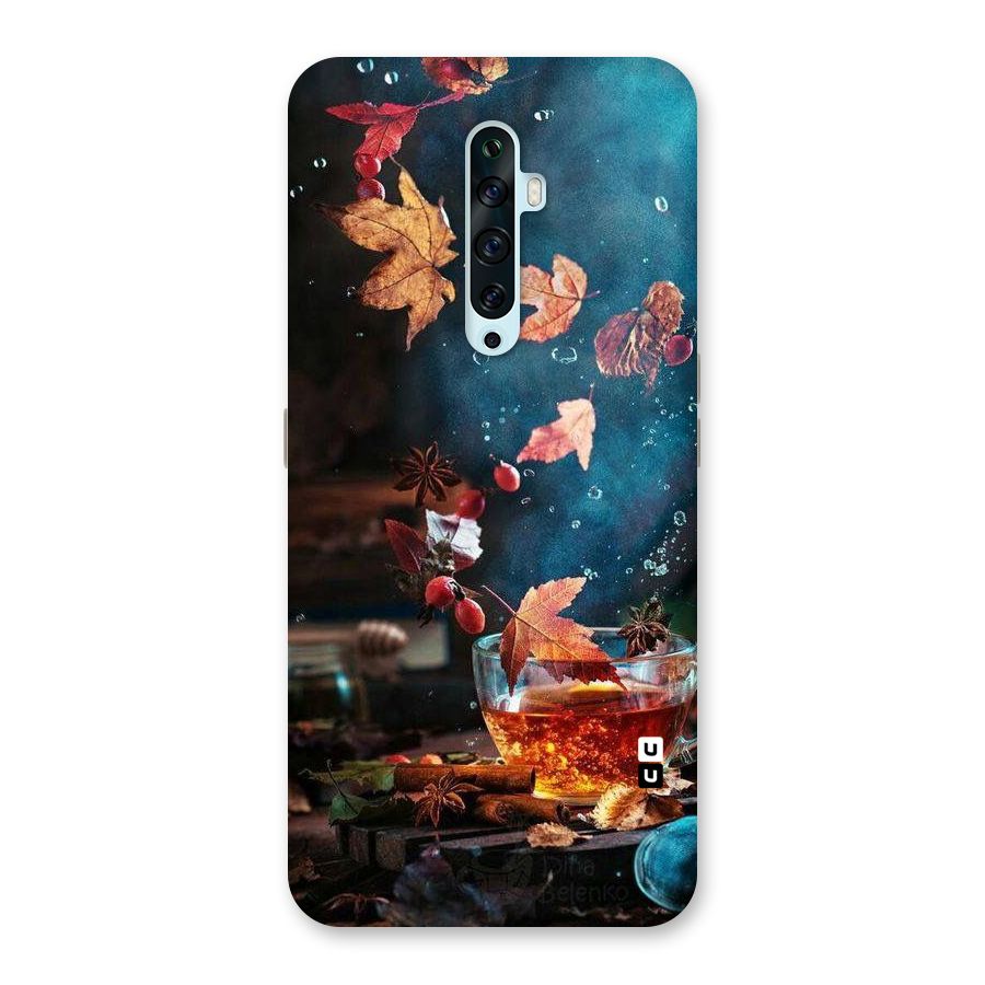 Falling Leaves Tea Back Case for Oppo Reno2 F