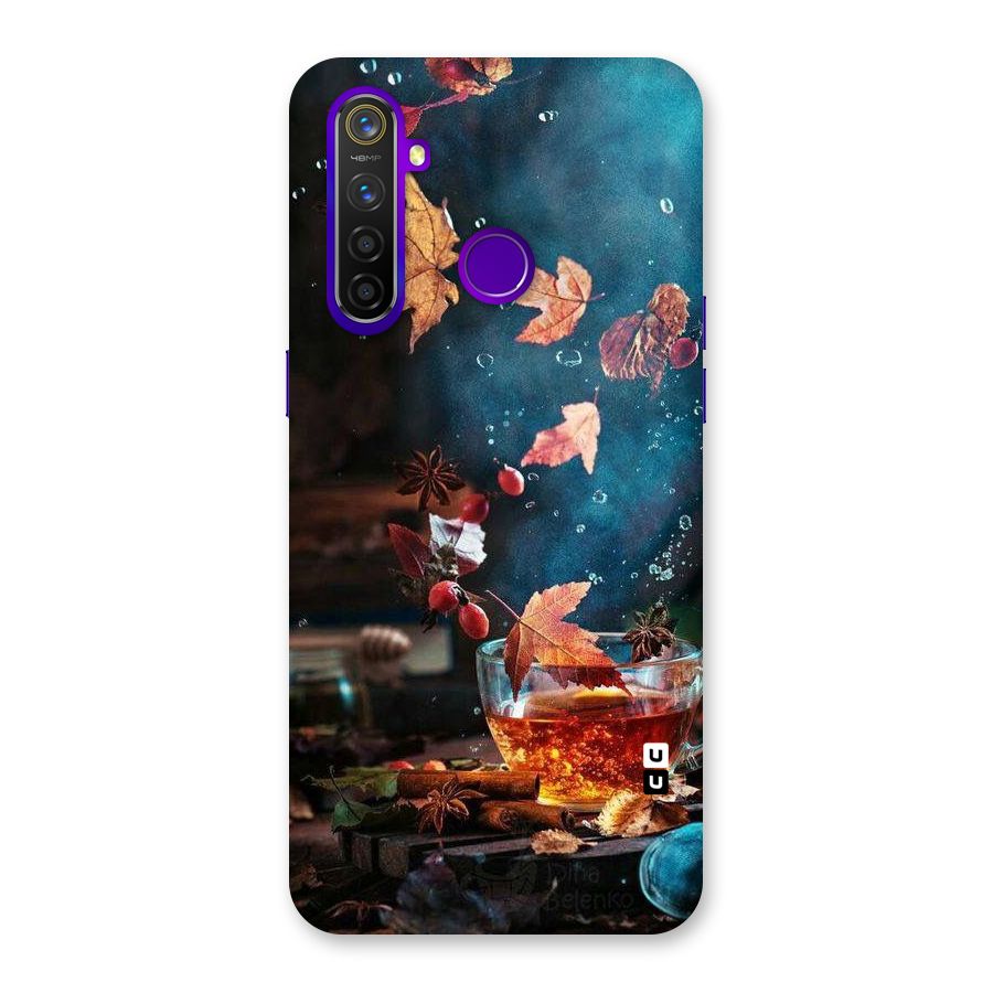 Falling Leaves Tea Back Case for Realme 5 Pro