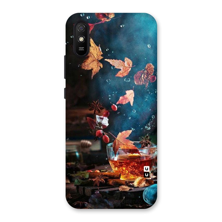 Falling Leaves Tea Back Case for Redmi 9A