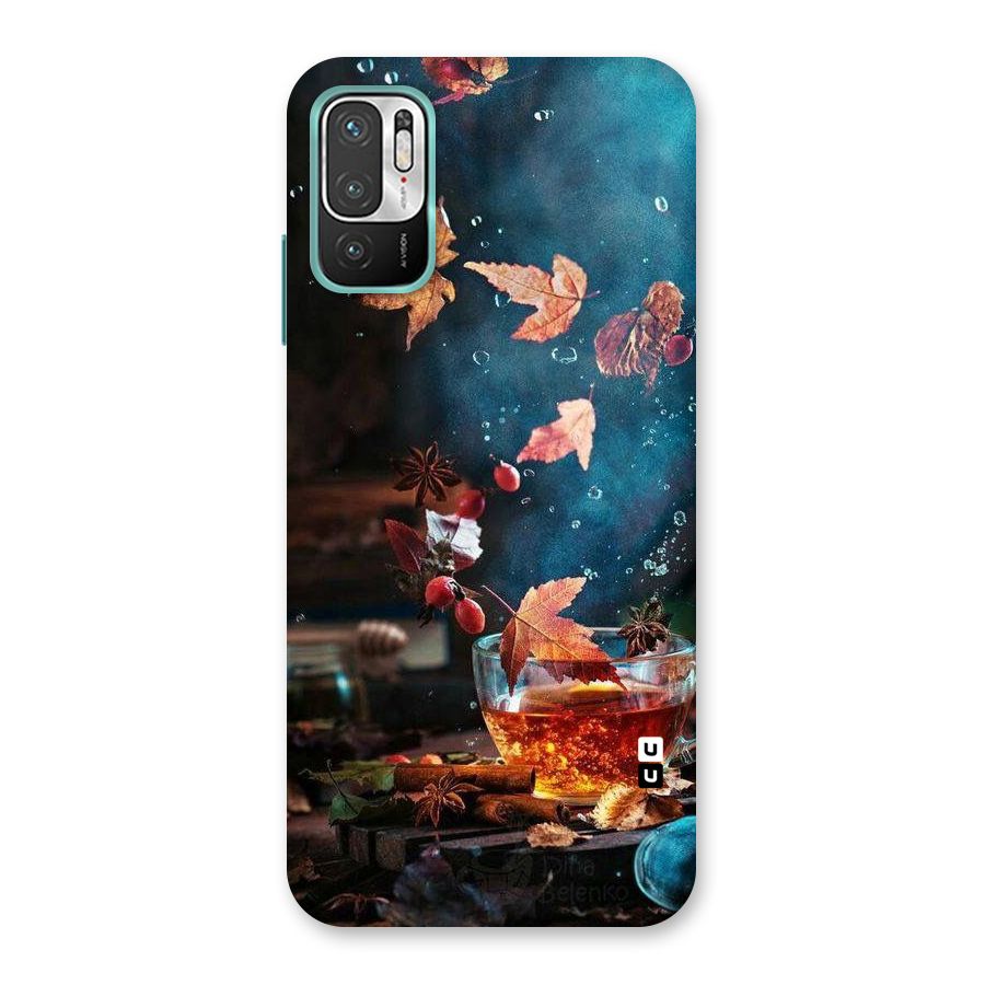 Falling Leaves Tea Back Case for Redmi Note 10T 5G