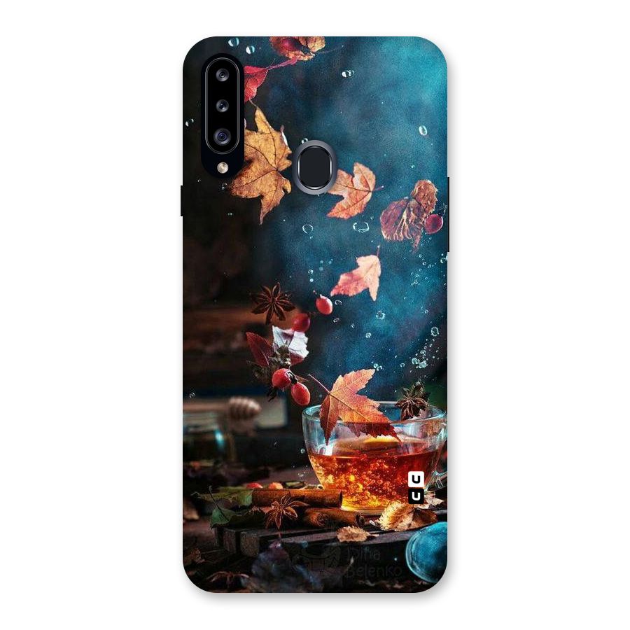 Falling Leaves Tea Back Case for Samsung Galaxy A20s