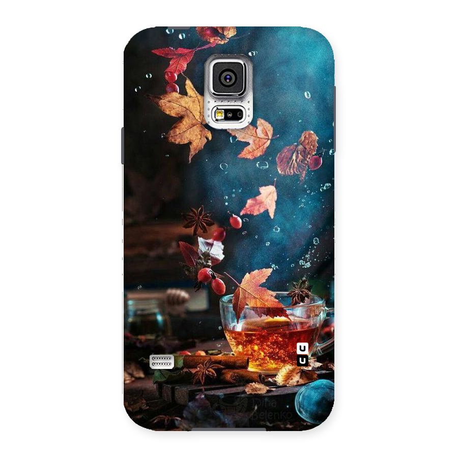 Falling Leaves Tea Back Case for Samsung Galaxy S5
