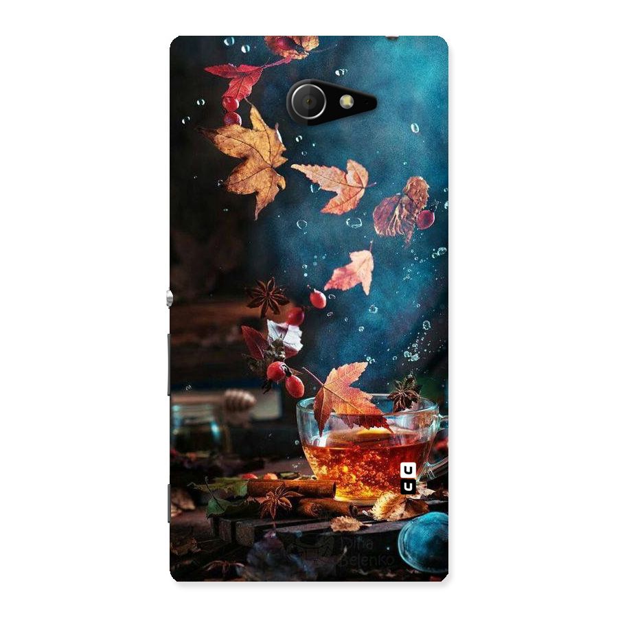Falling Leaves Tea Back Case for Sony Xperia M2