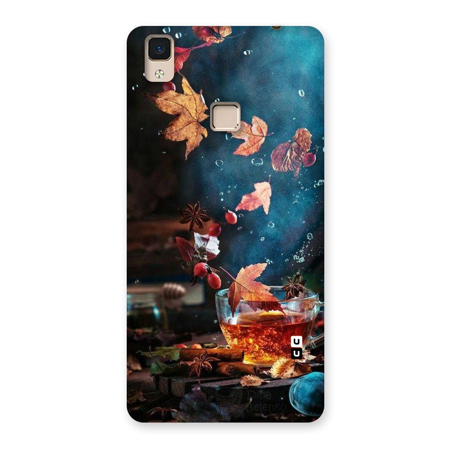 Falling Leaves Tea Back Case for V3 Max
