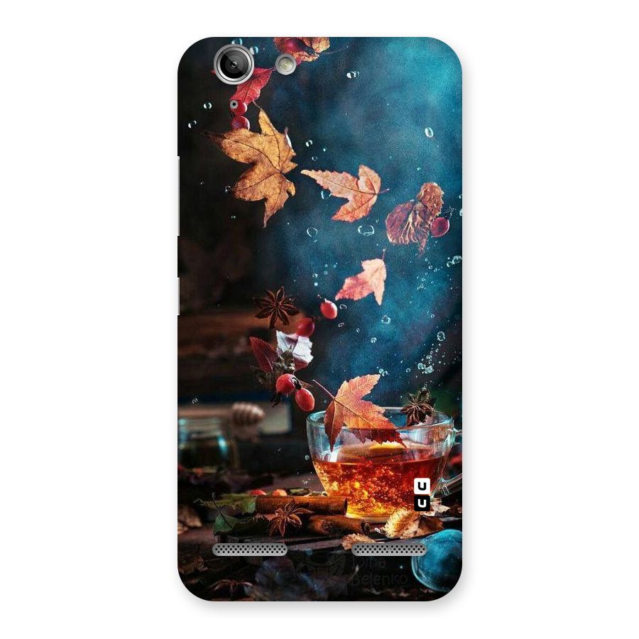 Falling Leaves Tea Back Case for Vibe K5 Plus