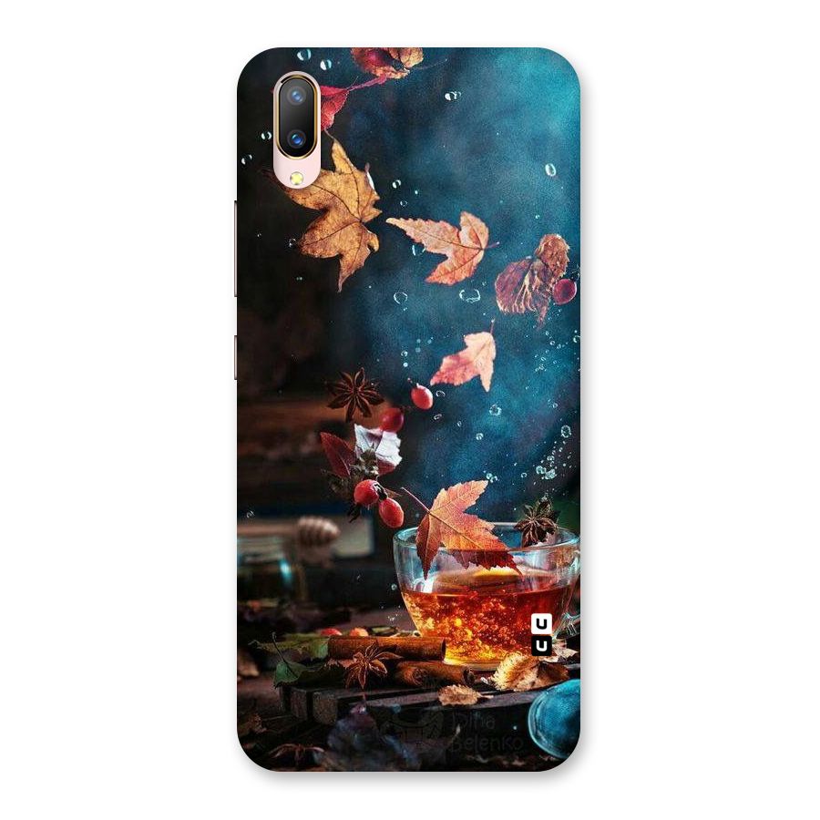 Falling Leaves Tea Back Case for Vivo V11 Pro