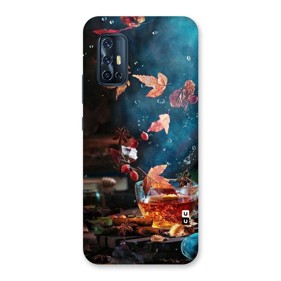 Falling Leaves Tea Back Case for Vivo V17