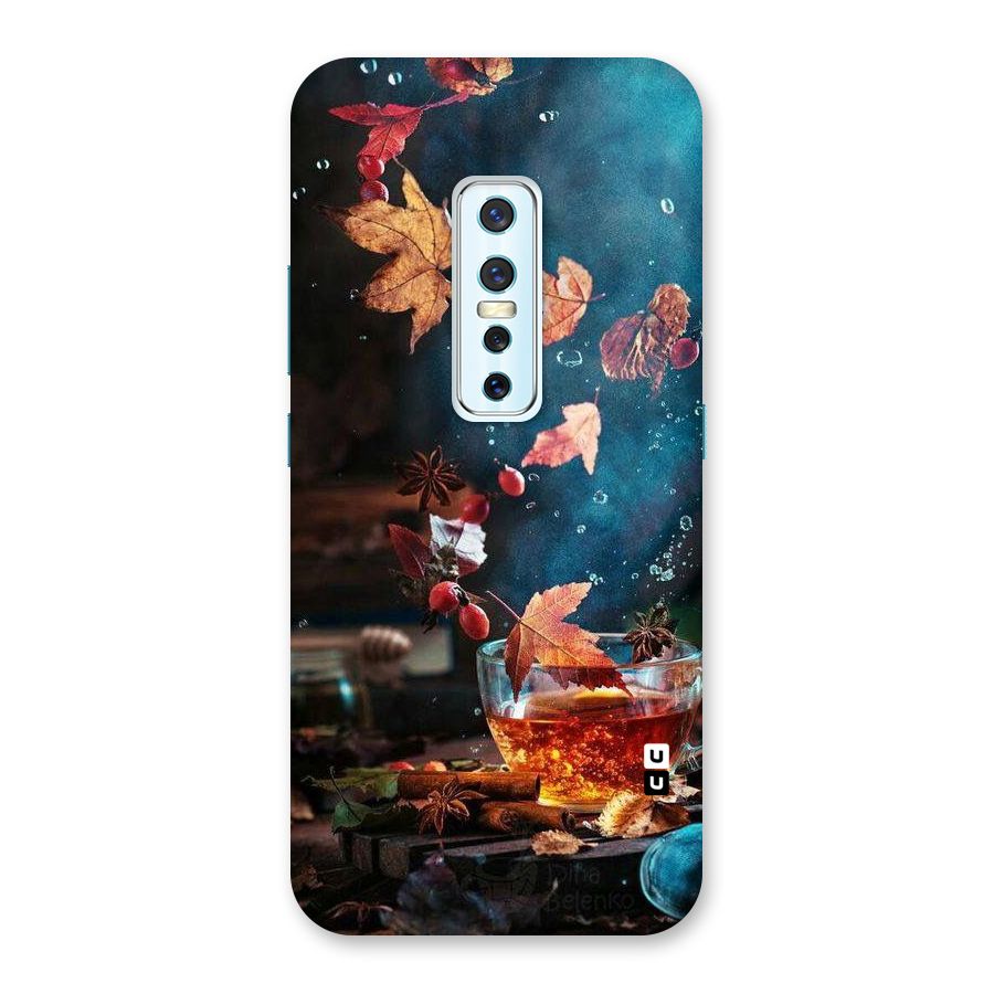 Falling Leaves Tea Back Case for Vivo V17 Pro