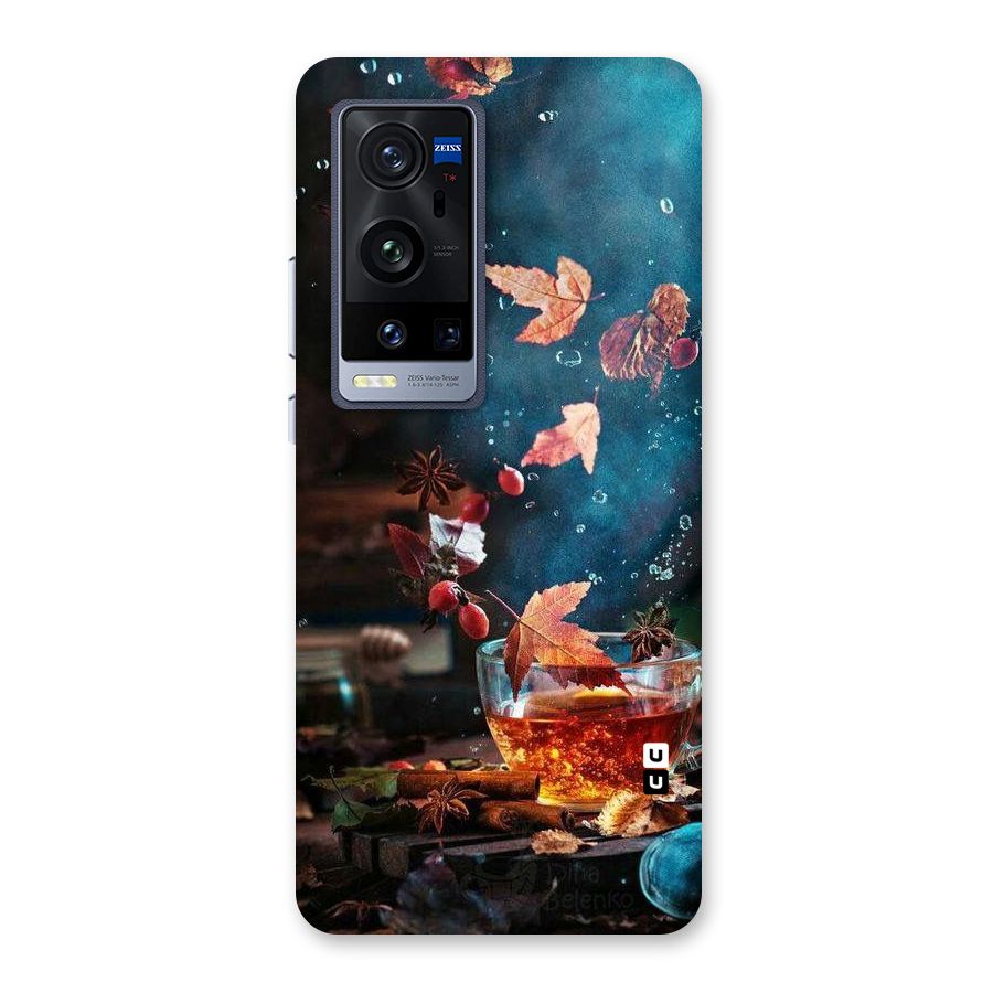 Falling Leaves Tea Back Case for Vivo X60 Pro Plus