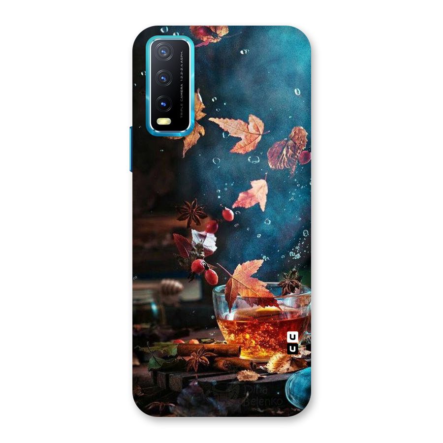 Falling Leaves Tea Back Case for Vivo Y20A