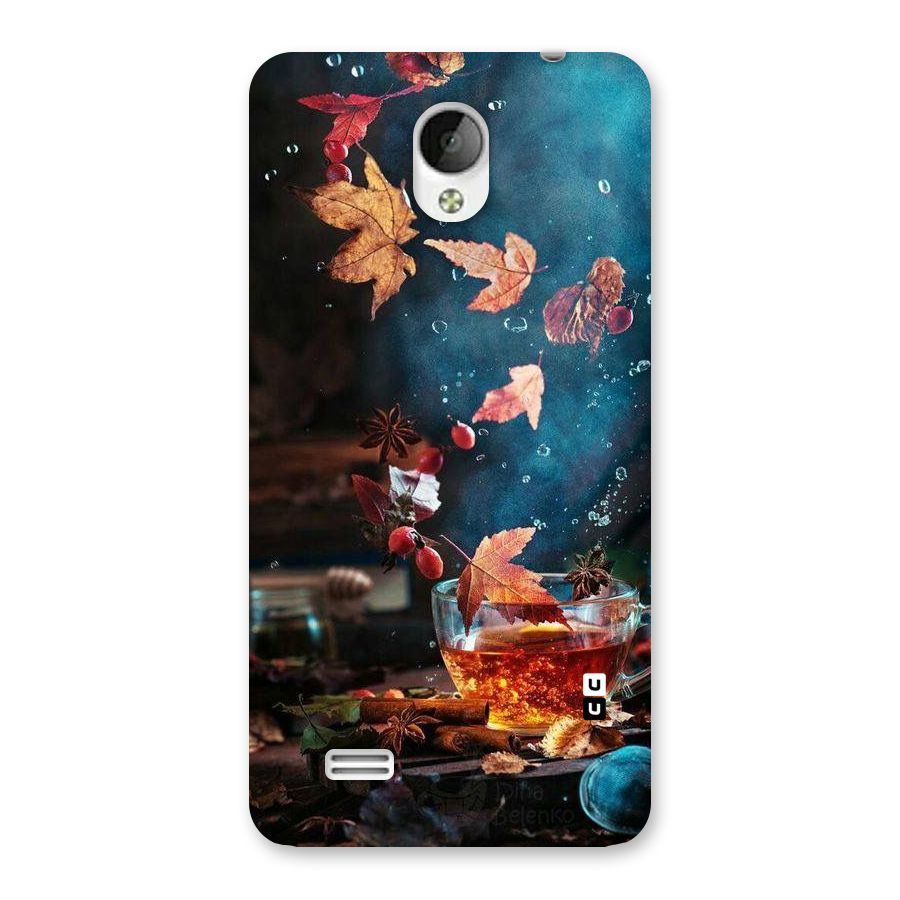 Falling Leaves Tea Back Case for Vivo Y21
