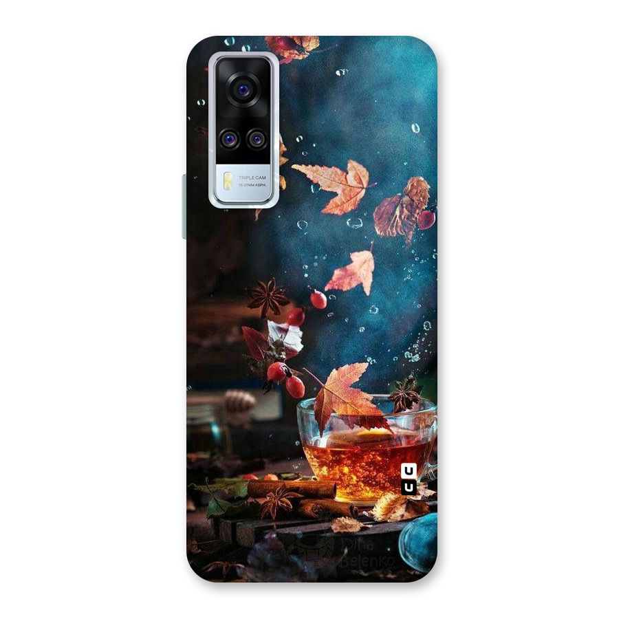 Falling Leaves Tea Back Case for Vivo Y31