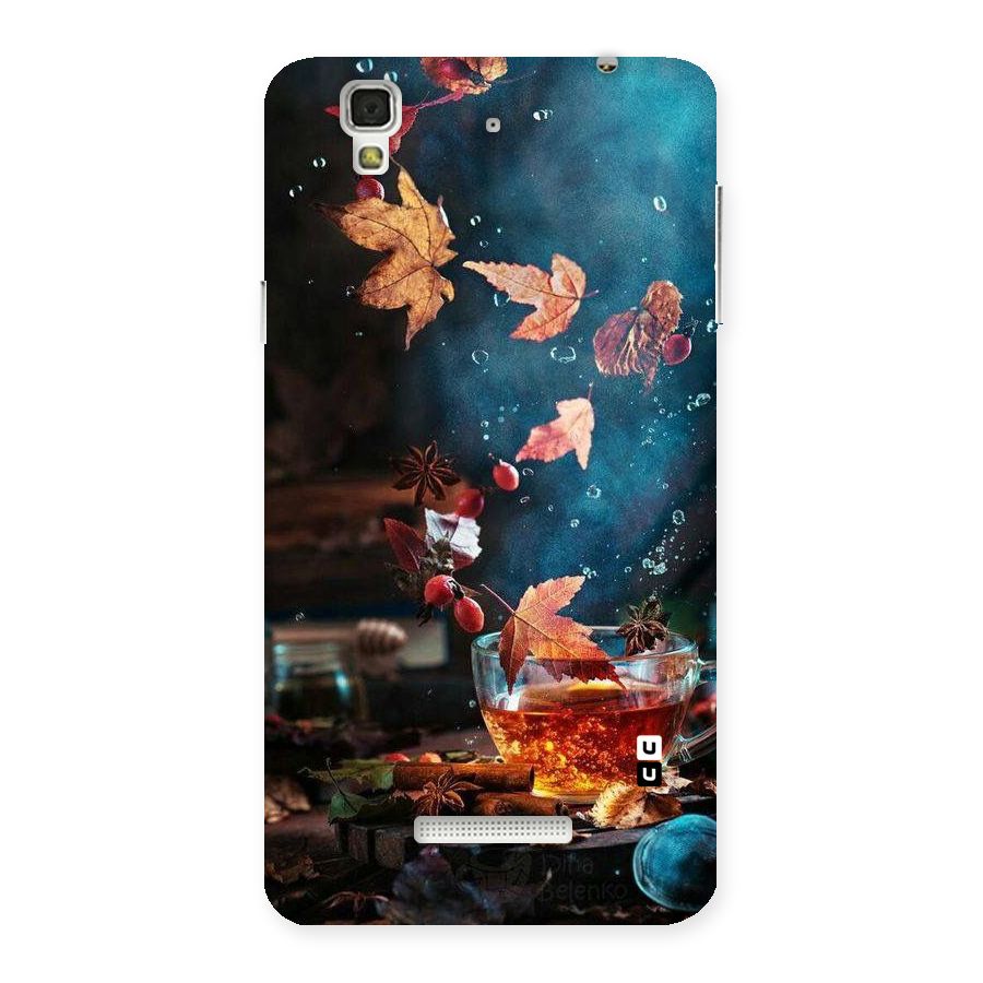Falling Leaves Tea Back Case for Yu Yureka