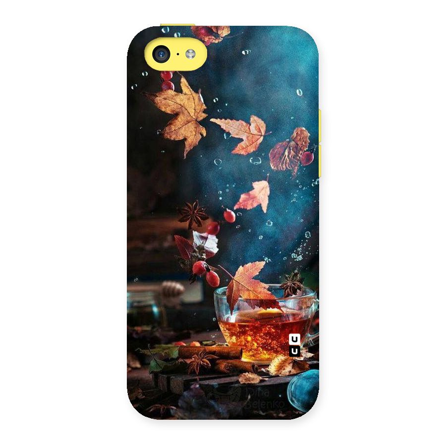 Falling Leaves Tea Back Case for iPhone 5C
