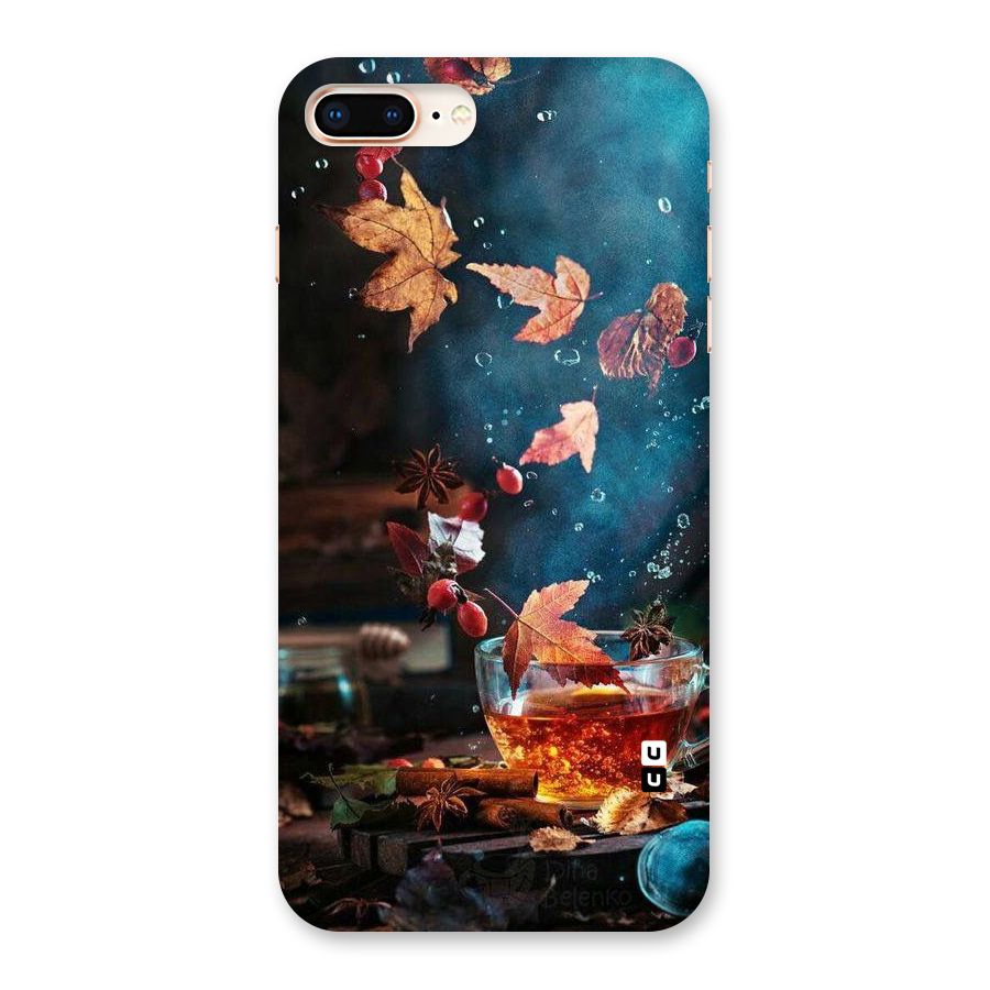 Falling Leaves Tea Back Case for iPhone 8 Plus