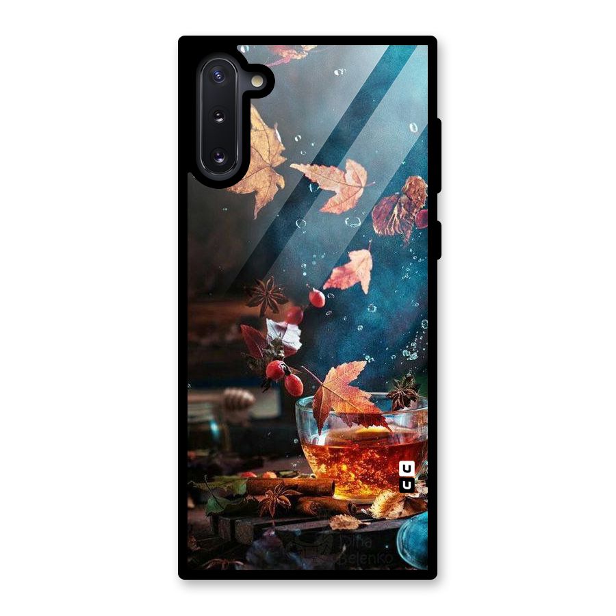 Falling Leaves Tea Glass Back Case for Galaxy Note 10