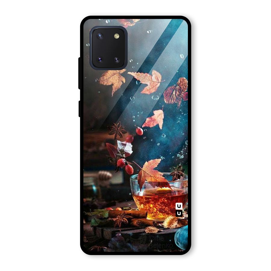 Falling Leaves Tea Glass Back Case for Galaxy Note 10 Lite
