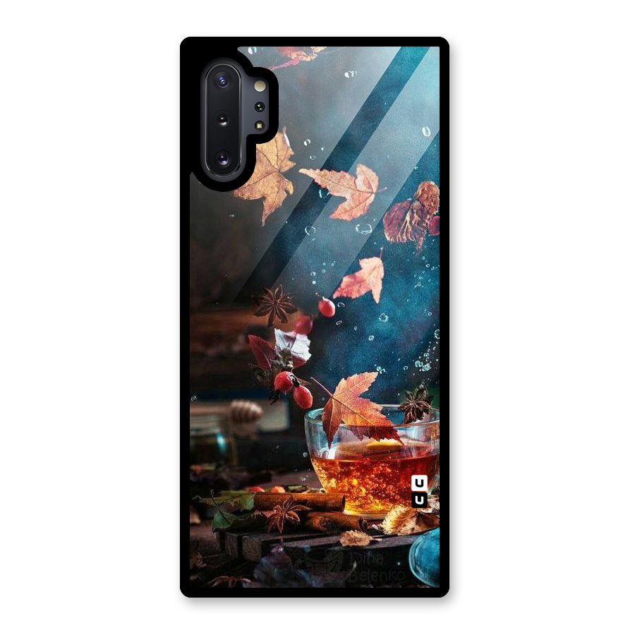Falling Leaves Tea Glass Back Case for Galaxy Note 10 Plus
