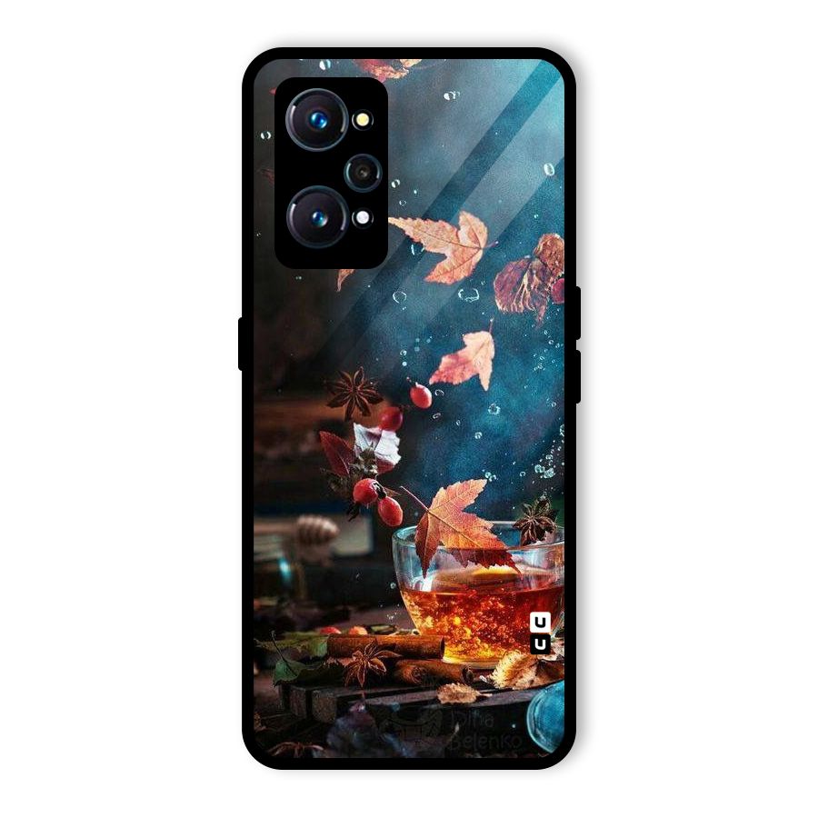 Falling Leaves Tea Glass Back Case for Realme GT Neo2