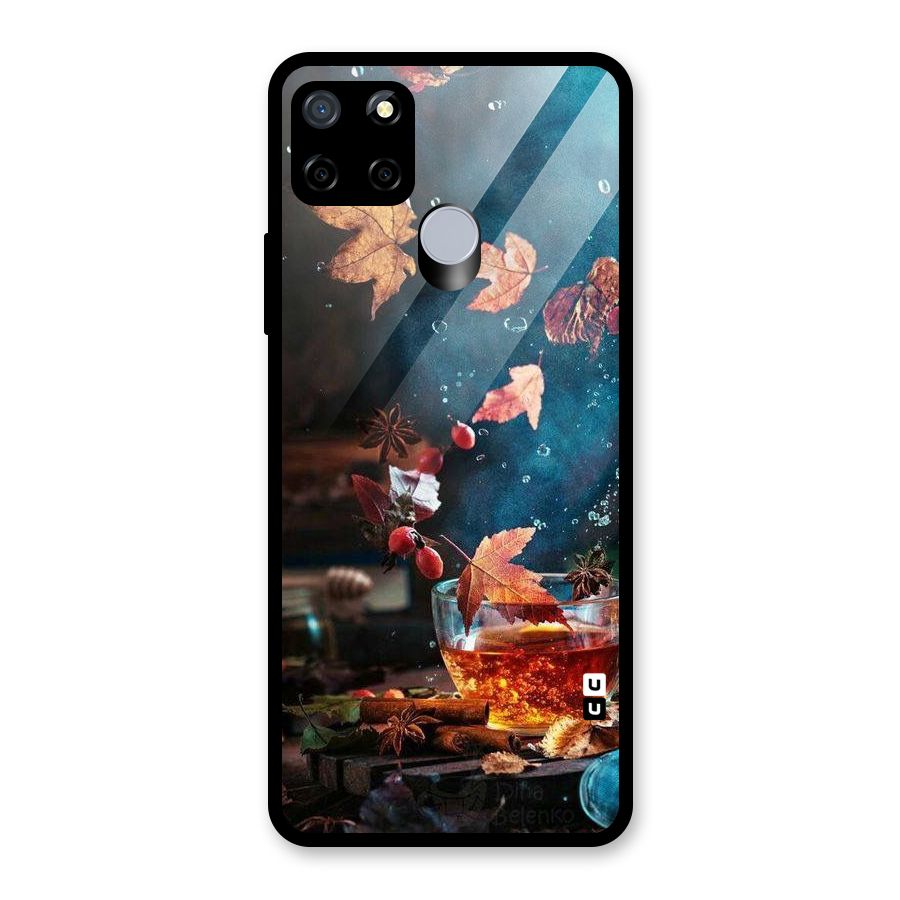 Falling Leaves Tea Glass Back Case for Realme Narzo 30A