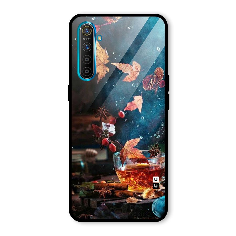 Falling Leaves Tea Glass Back Case for Realme X2