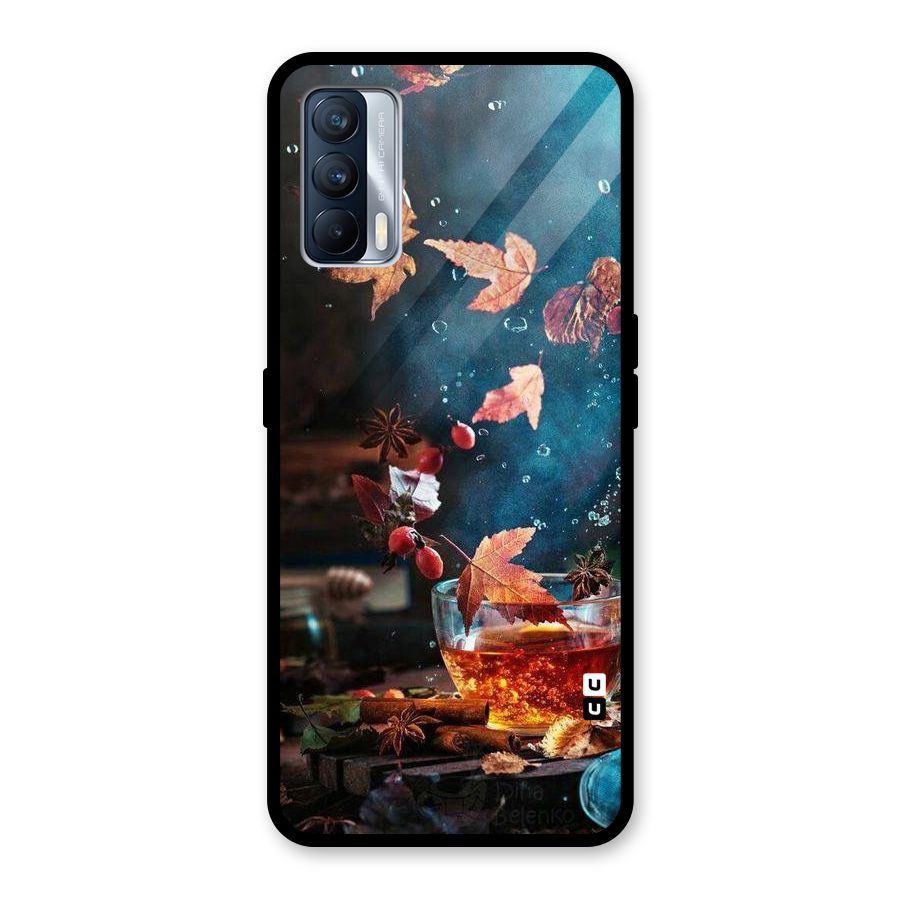 Falling Leaves Tea Glass Back Case for Realme X7