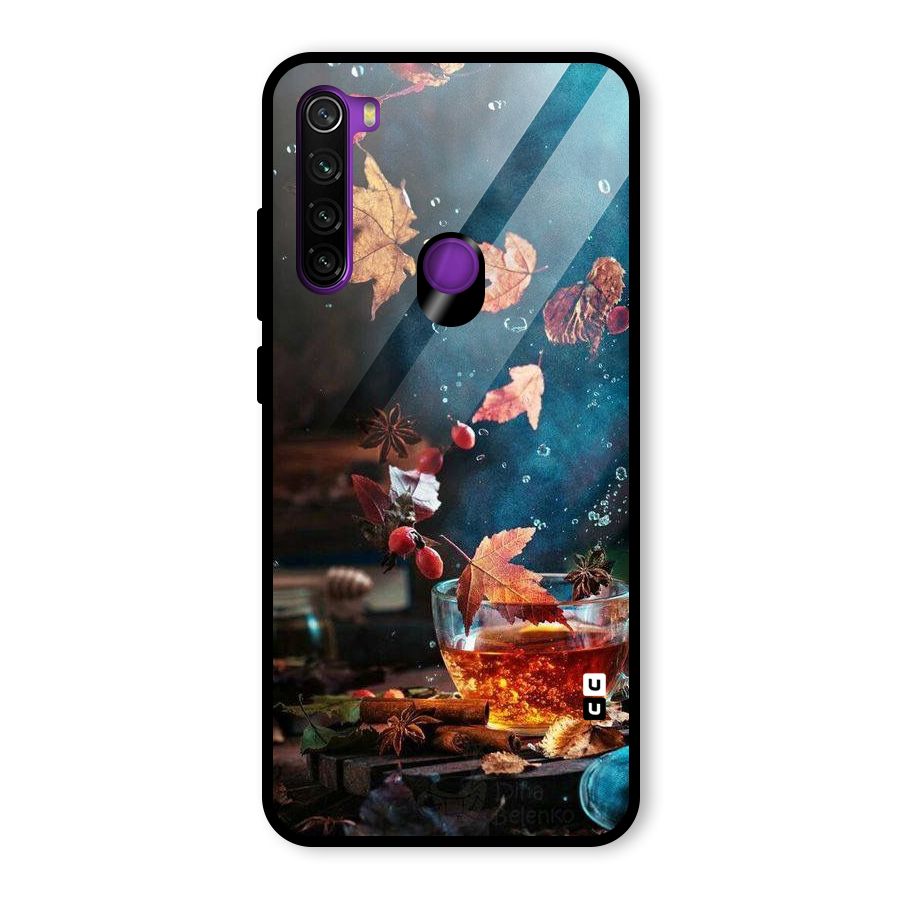 Falling Leaves Tea Glass Back Case for Redmi Note 8