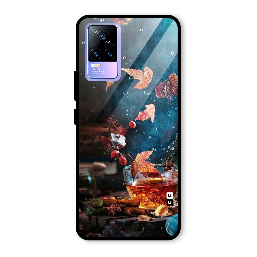 Falling Leaves Tea Glass Back Case for Vivo Y73