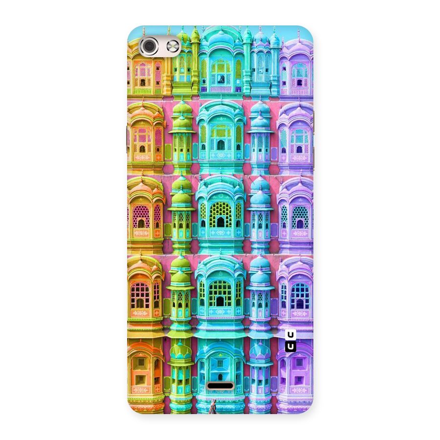 Fancy Architecture Back Case for Micromax Canvas Silver 5