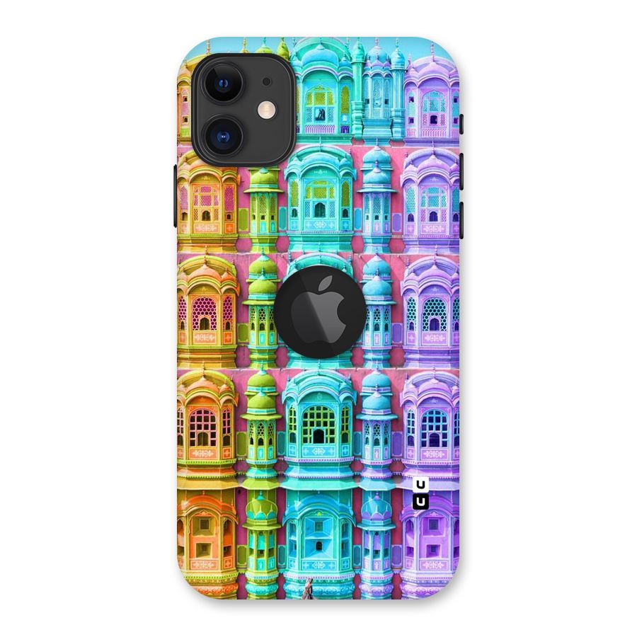 Fancy Architecture Back Case for iPhone 11 Logo Cut