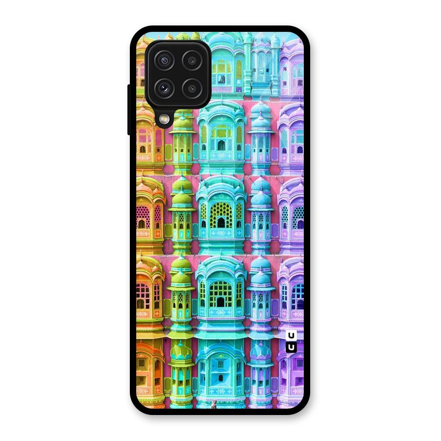 Fancy Architecture Glass Back Case for Galaxy A22 4G