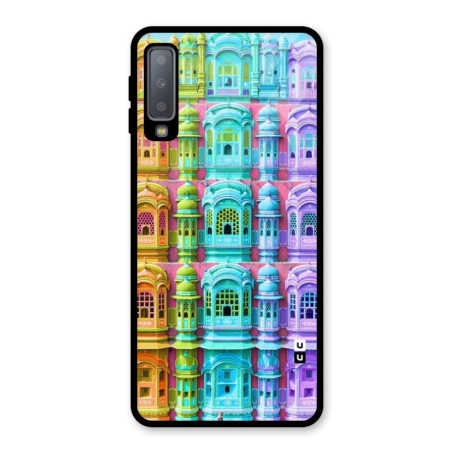 Fancy Architecture Glass Back Case for Galaxy A7 (2018)