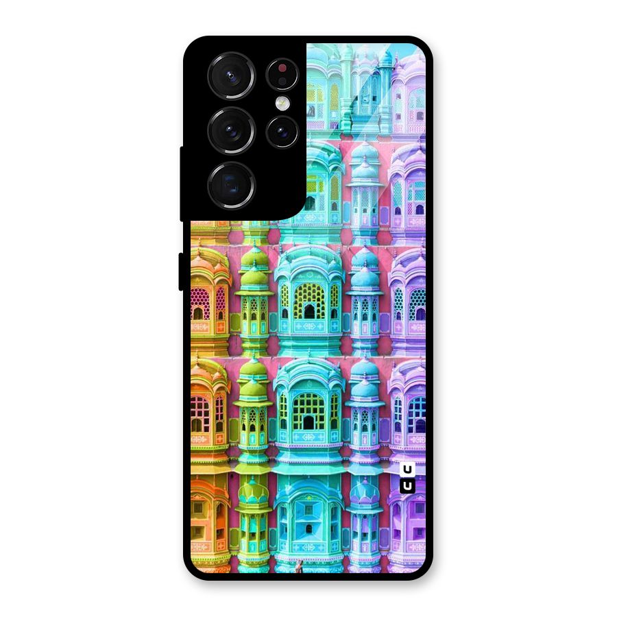 Fancy Architecture Glass Back Case for Galaxy S21 Ultra 5G