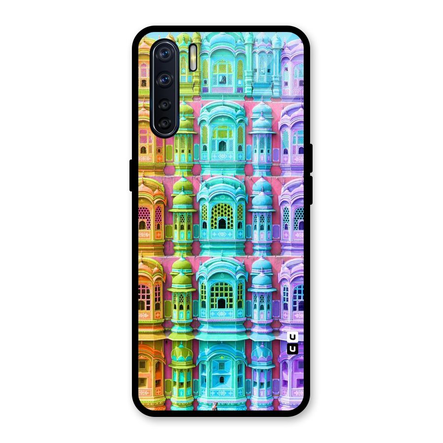Fancy Architecture Glass Back Case for Oppo F15