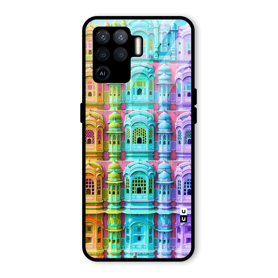Fancy Architecture Glass Back Case for Oppo F19 Pro