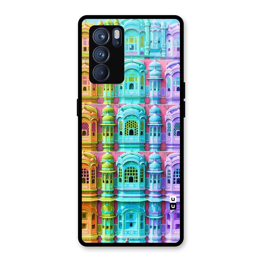 Fancy Architecture Glass Back Case for Oppo Reno6 Pro 5G