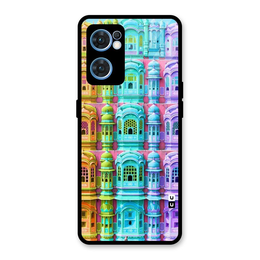 Fancy Architecture Glass Back Case for Oppo Reno7 5G