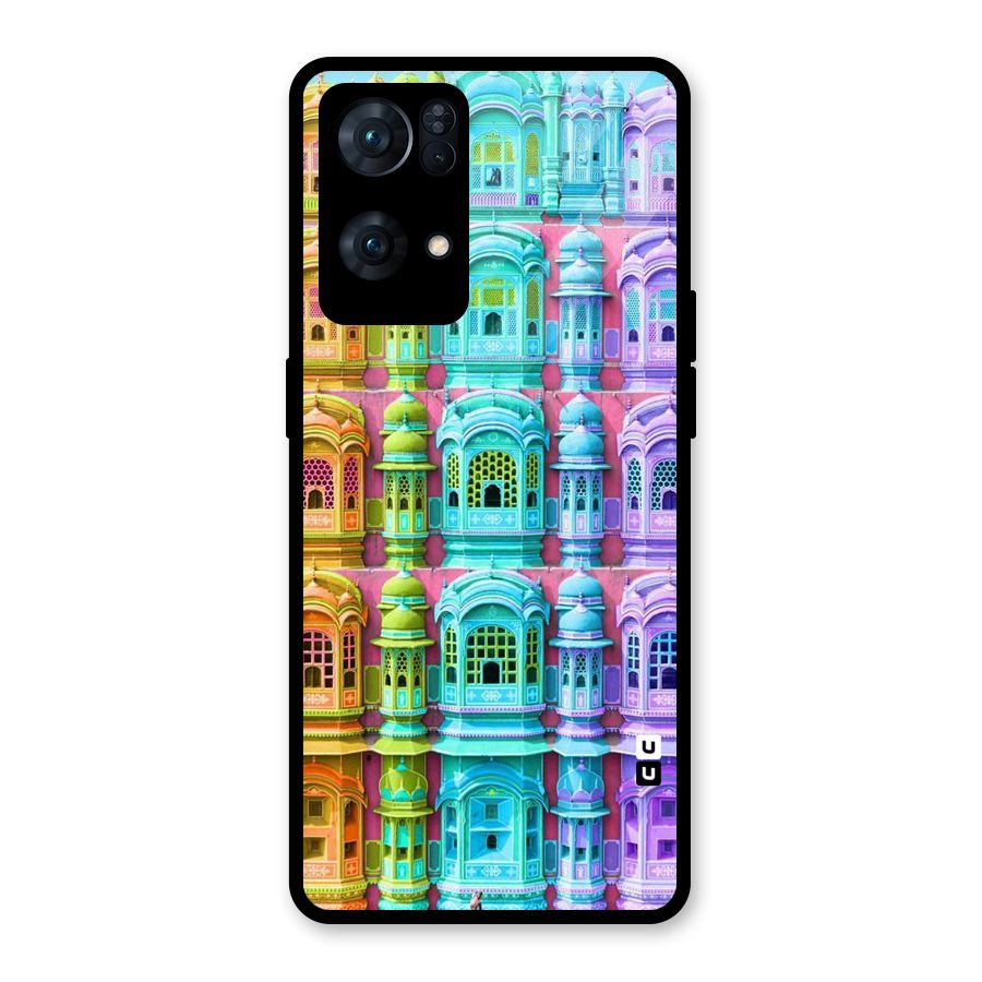Fancy Architecture Glass Back Case for Oppo Reno7 Pro 5G