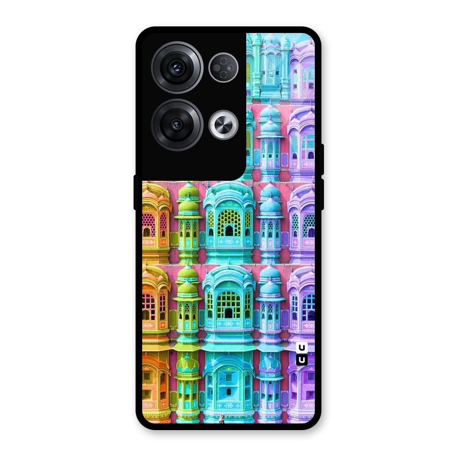 Fancy Architecture Glass Back Case for Oppo Reno8 Pro 5G