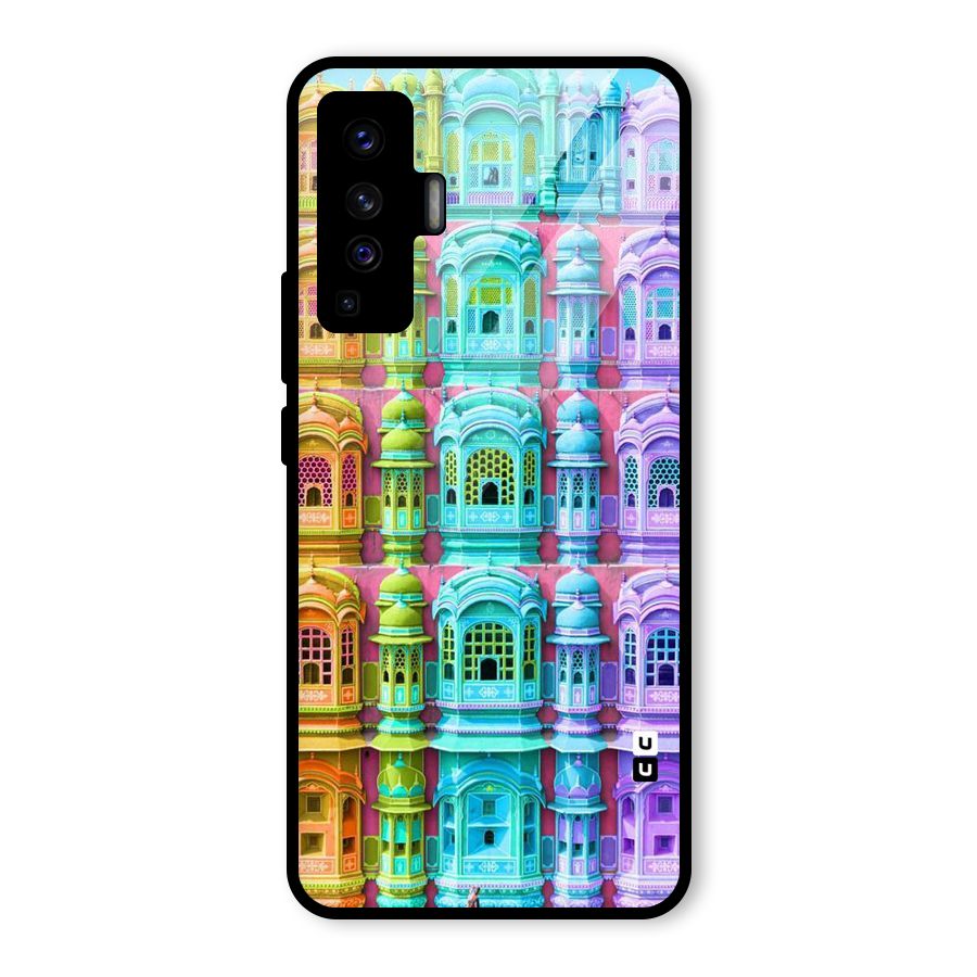 Fancy Architecture Glass Back Case for Vivo X50