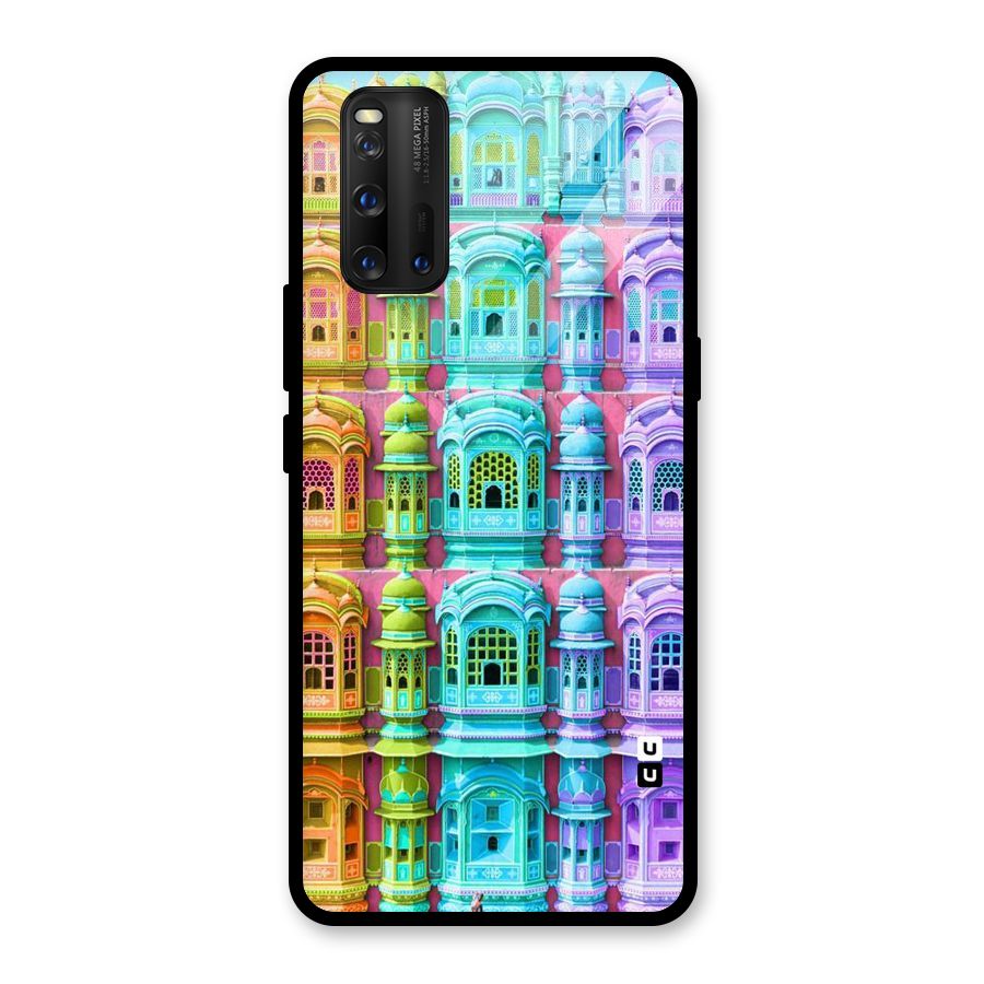 Fancy Architecture Glass Back Case for Vivo iQOO 3