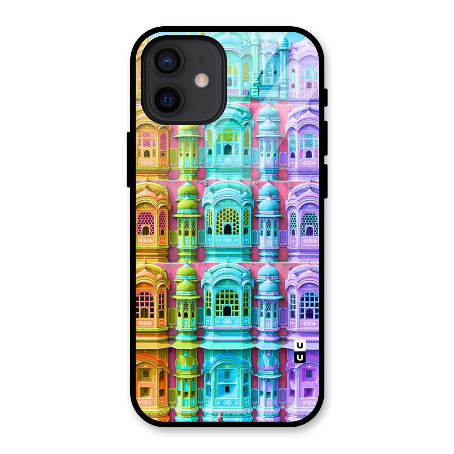 Fancy Architecture Glass Back Case for iPhone 12