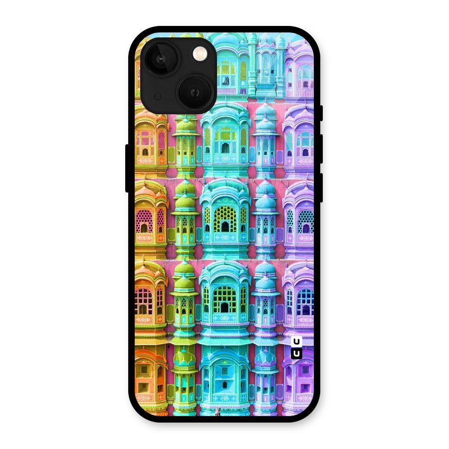 Fancy Architecture Glass Back Case for iPhone 13