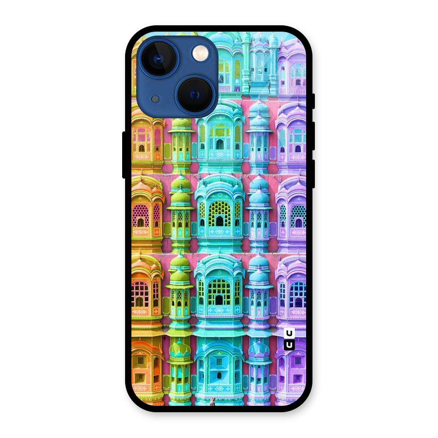 Fancy Architecture Glass Back Case for iPhone 13 Mini