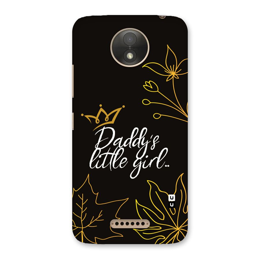 Favorite Little Girl Back Case for Moto C Plus