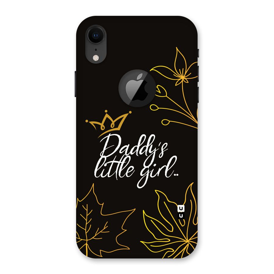Favorite Little Girl Back Case for iPhone XR Logo Cut