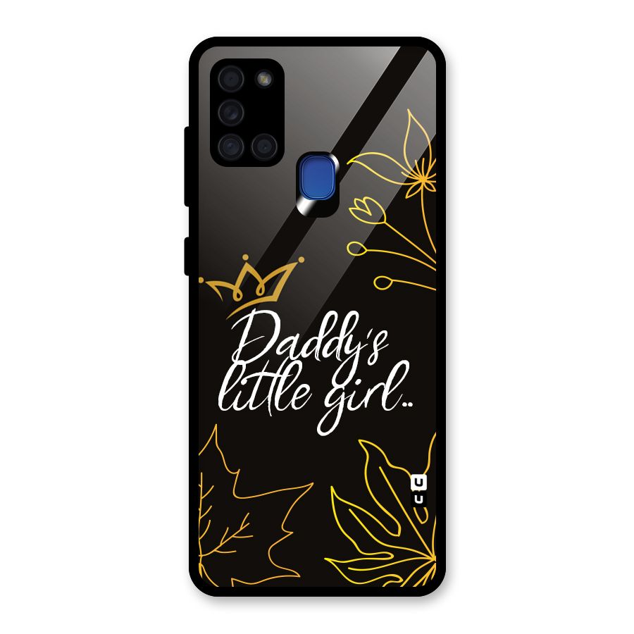 Favorite Little Girl Glass Back Case for Galaxy A21s