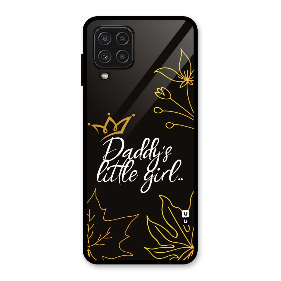 Favorite Little Girl Glass Back Case for Galaxy A22 4G