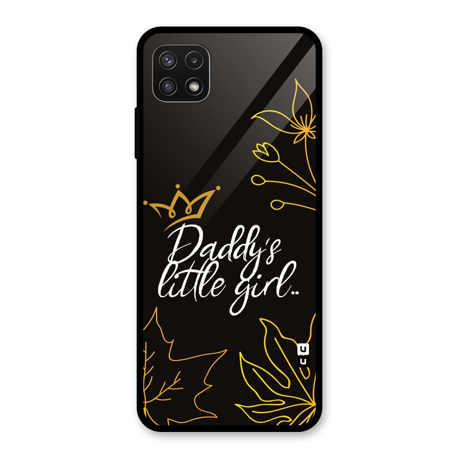 Favorite Little Girl Glass Back Case for Galaxy A22 5G